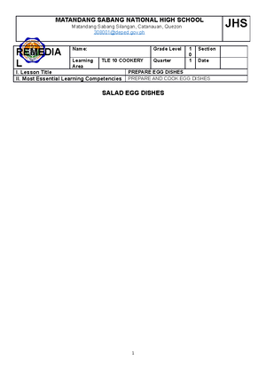 MDAT -TLE-8 first - exam - Republic of the Philippines Department of ...
