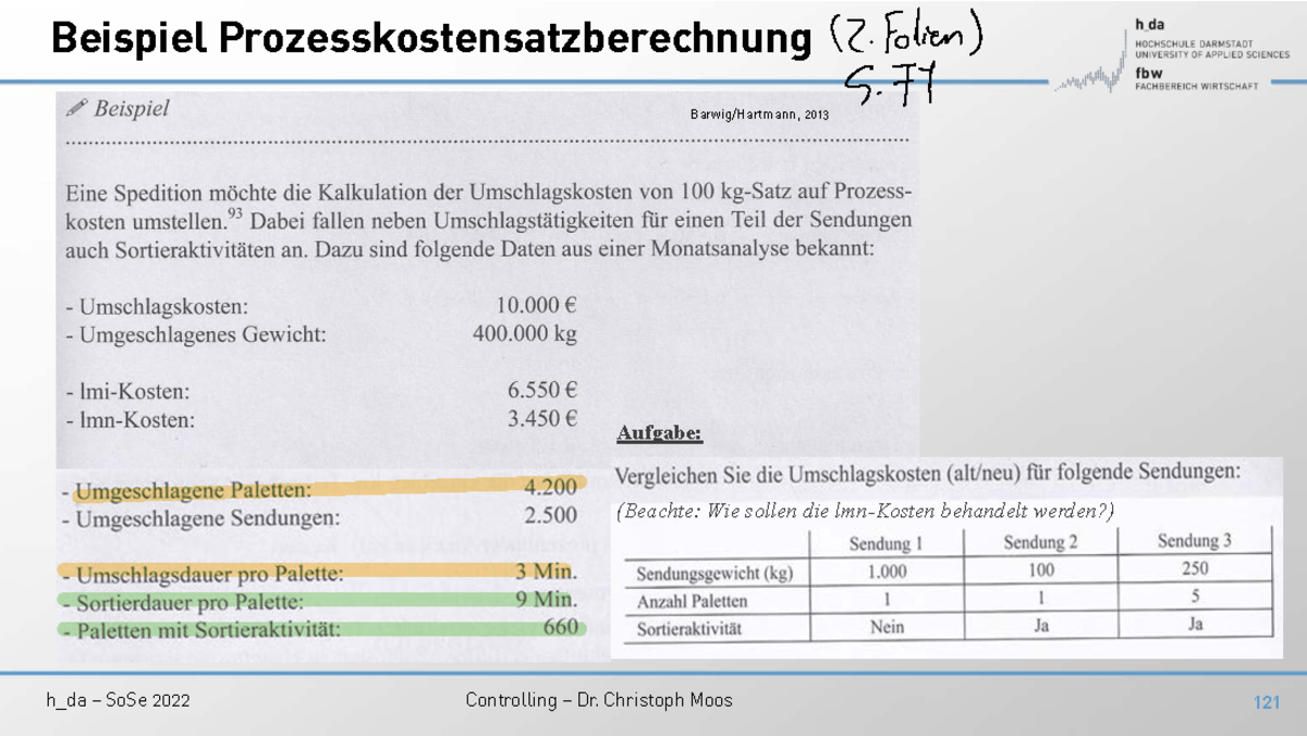 Übung 4: Plankostenrechnung (h_da, SoSe 2022) - Aufgaben und Lösungen ...