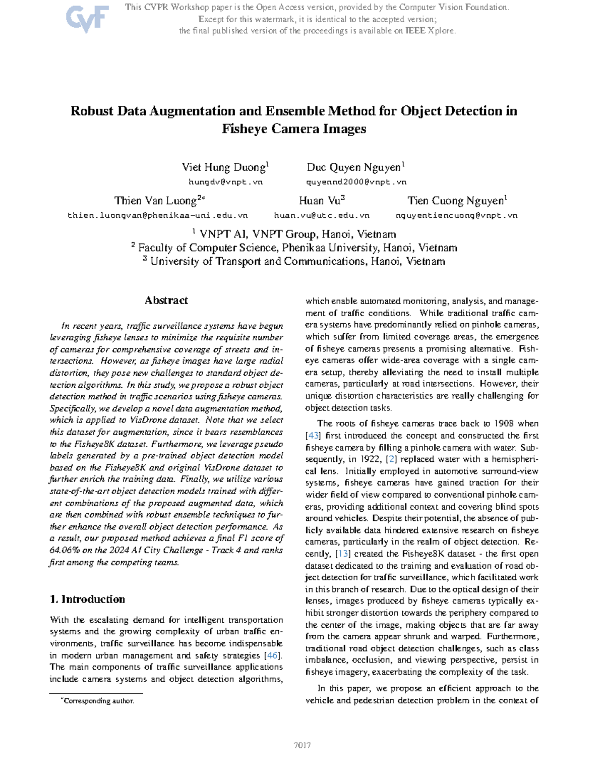 Robust Data Augmentation & Ensemble Method for Object Detection in ...