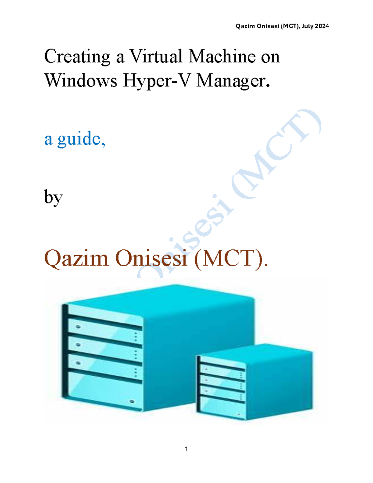 Creating a Virtual Machine on Windows Hyper-V Manager (MCT) - Studocu
