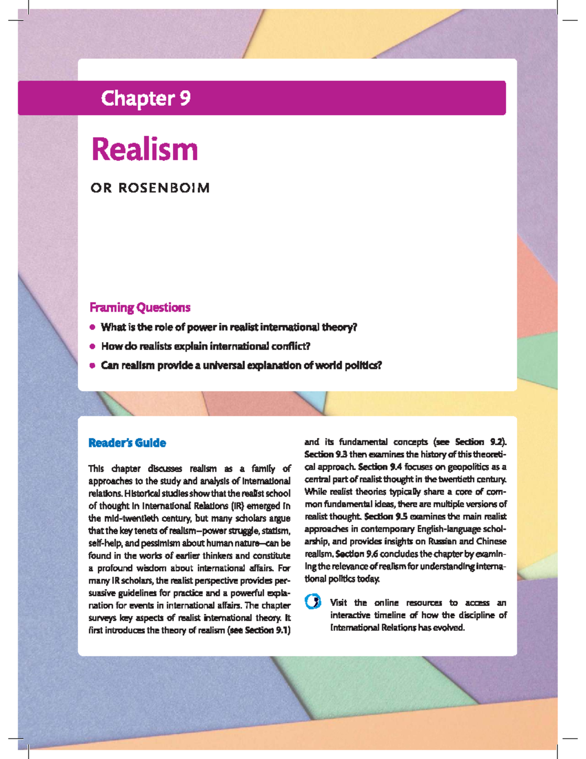 Chapter 9: Realism in International Relations - Key Concepts and ...