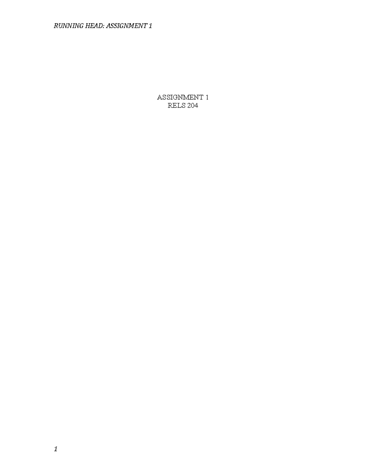 Rels Instruction 3 - Assignment 2: Length: 2000 to 2500 words ...
