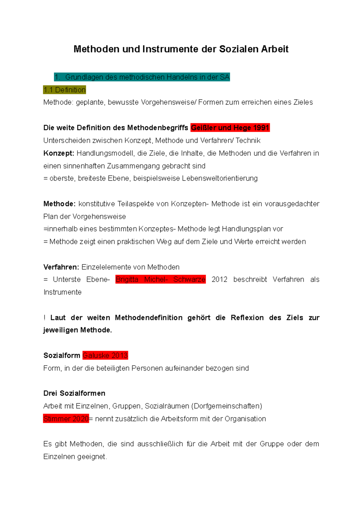 Methoden und Instrumente der Sozialen Arbeit: Grundlagen und Ansätze ...