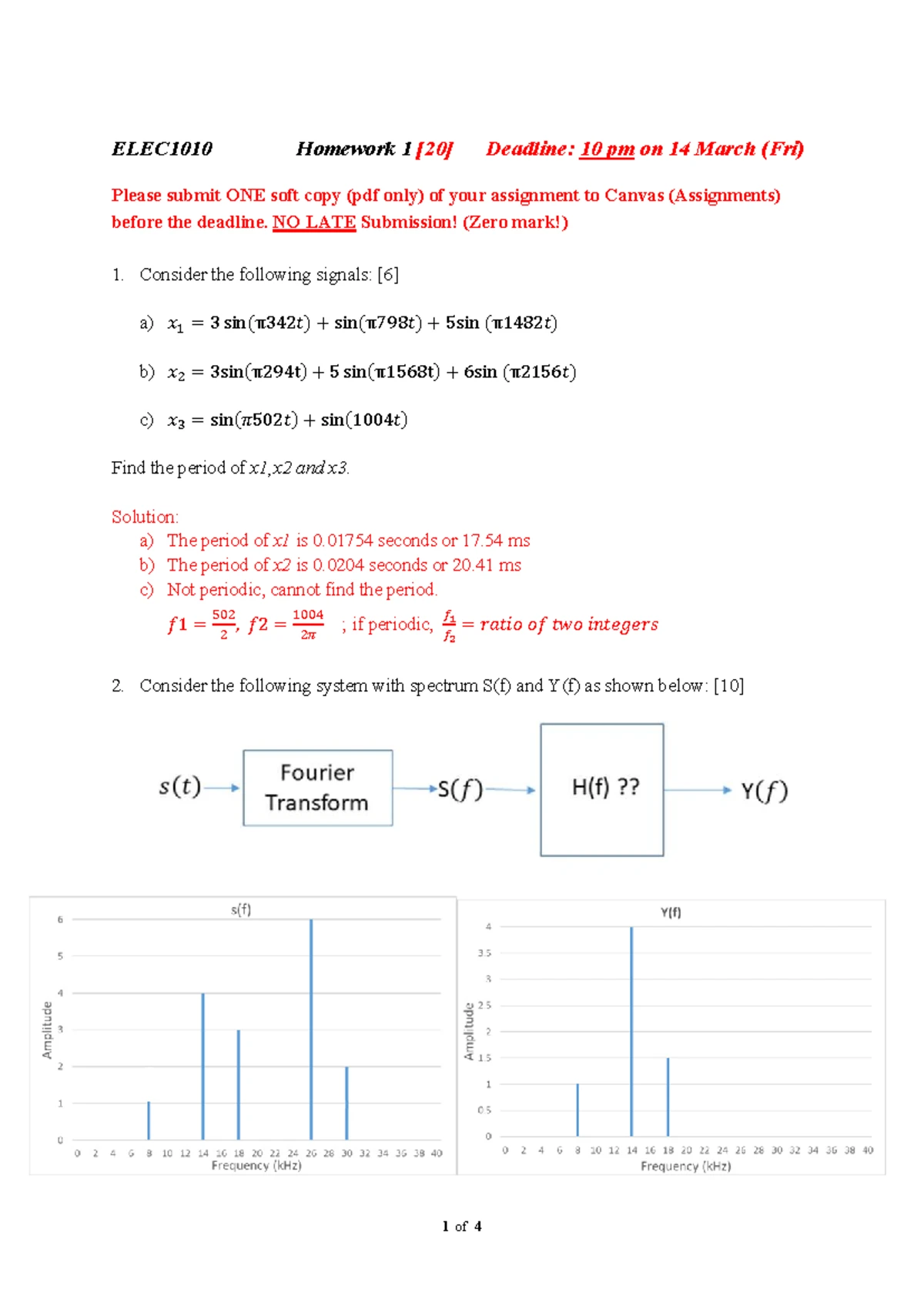 ELEC1010 Homework 4: Encoding and Huffman Coding Analysis - Studocu