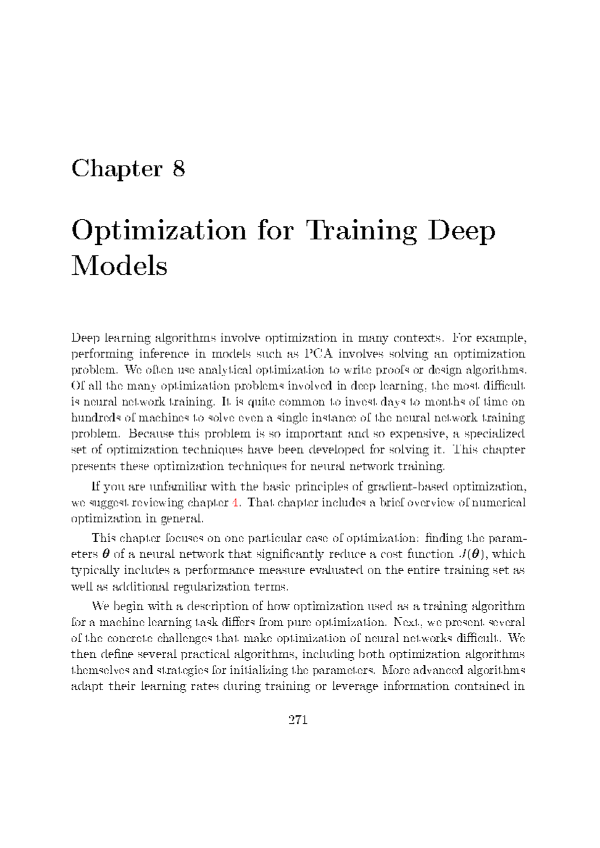 Optimization - byguinm - Chapter 8 Optimization for Training Deep ...