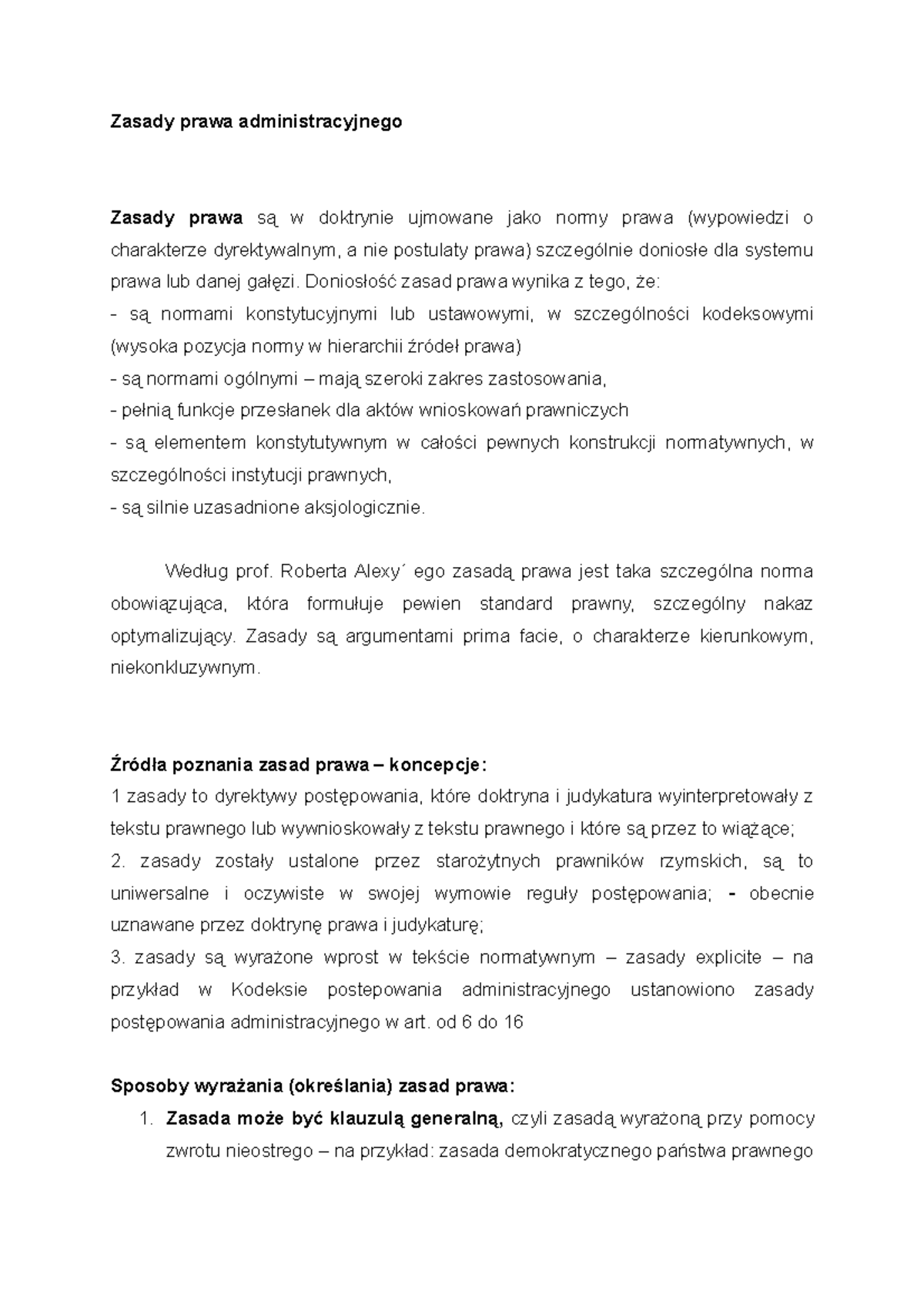 Zasady Prawa Administracyjnego: Analiza Norm i Funkcji w Systemie Prawa ...