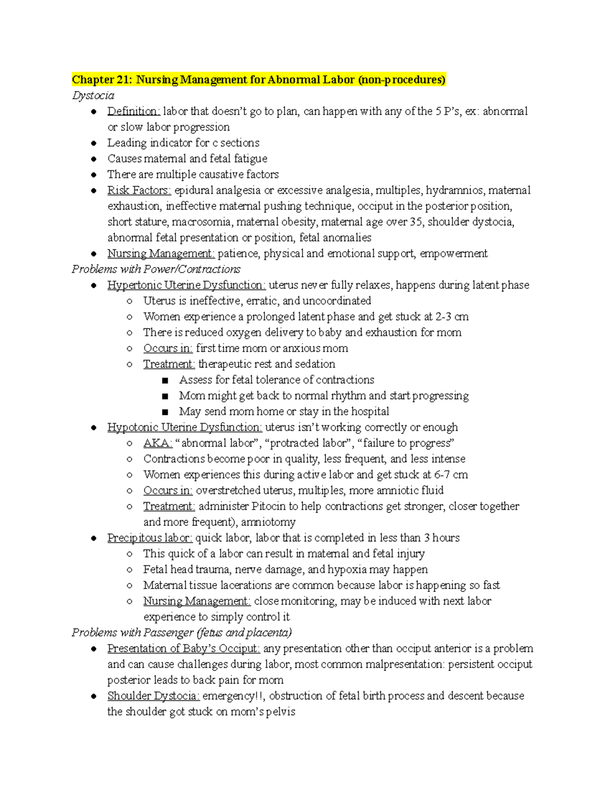 Nursing Management for Abnormal Labor - Deprecated API usage: The SVG ...