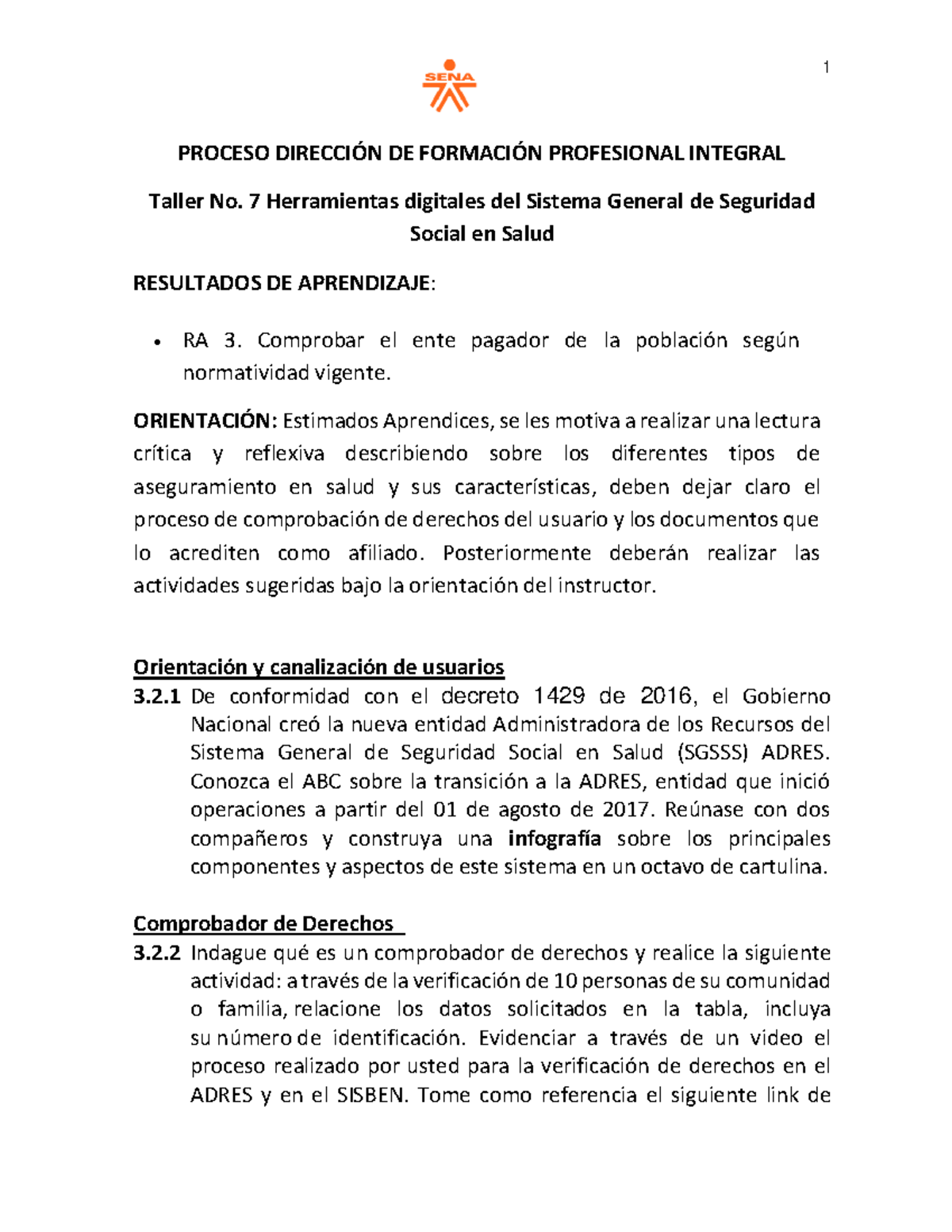 Taller 7: Herramientas Digitales en el Sistema de Salud - Studocu
