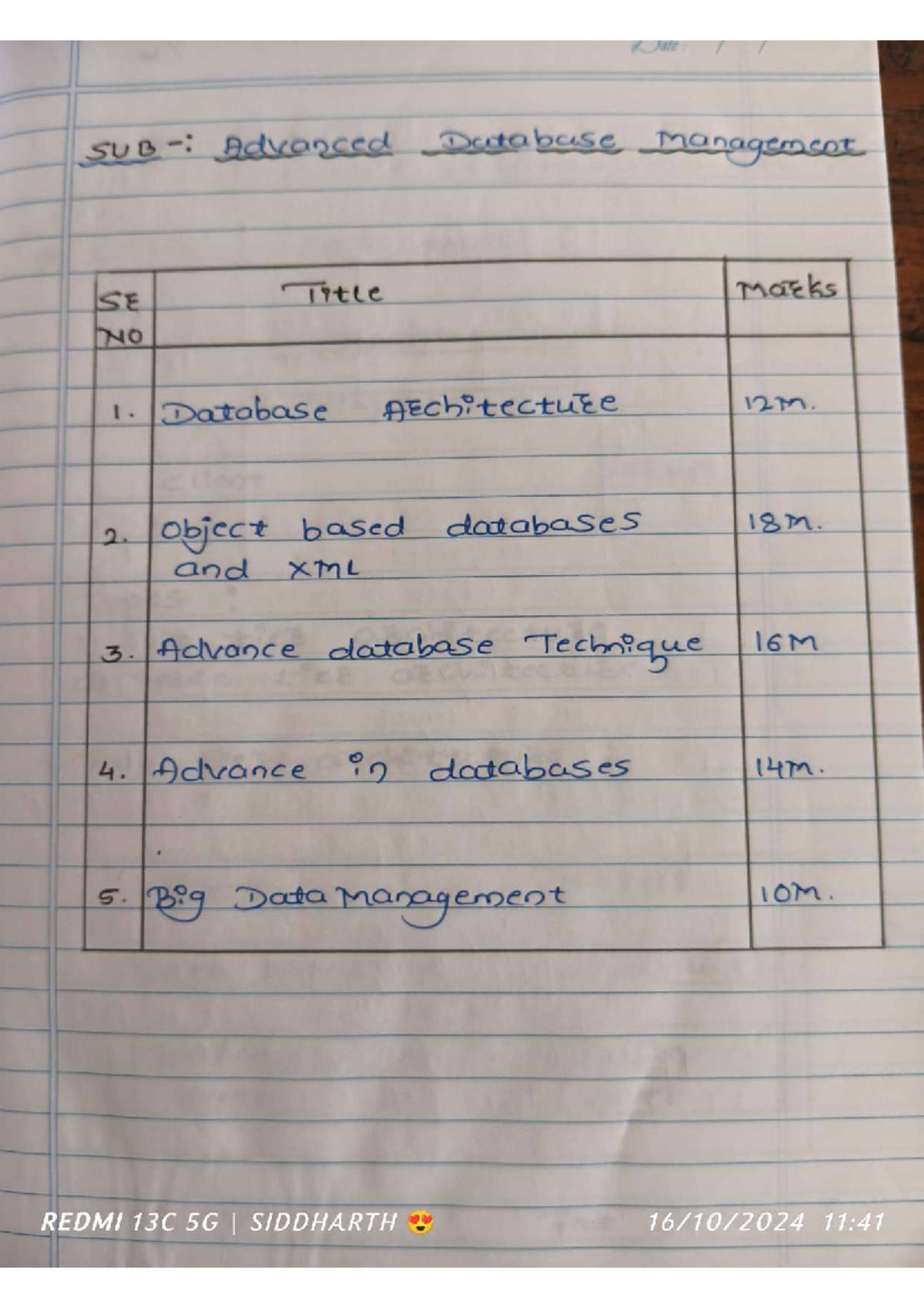 ADM-chapter 3-Notes - ADM - Date SUB Advanced Database Management SE ...