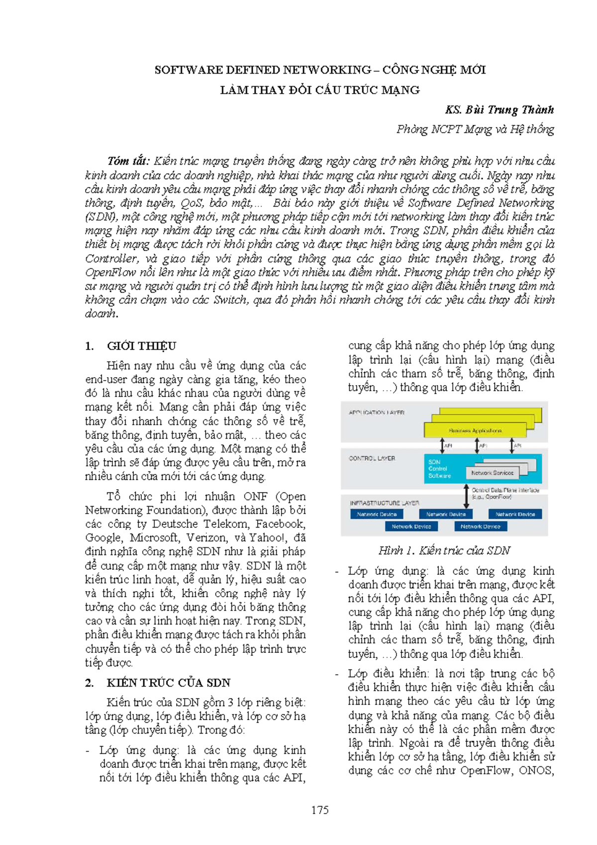 Software Defined Networking CONG NGH M - SOFTWARE DEFINED NETWORKING ...