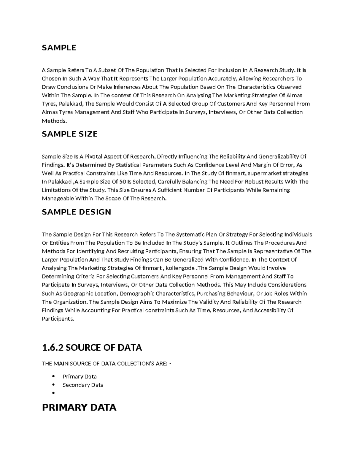 Document (12) - Practical Record on Sample Selection & Data Analysis ...