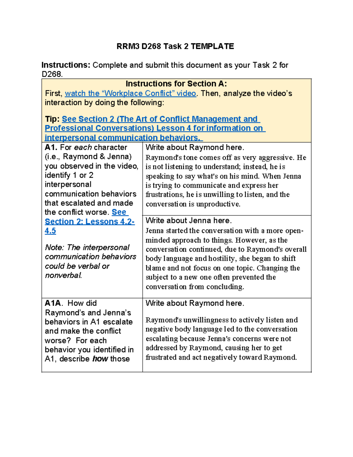 D268 Task 2. Paseed On First Try - RRM3 D268 Task 2 TEMPLATE ...