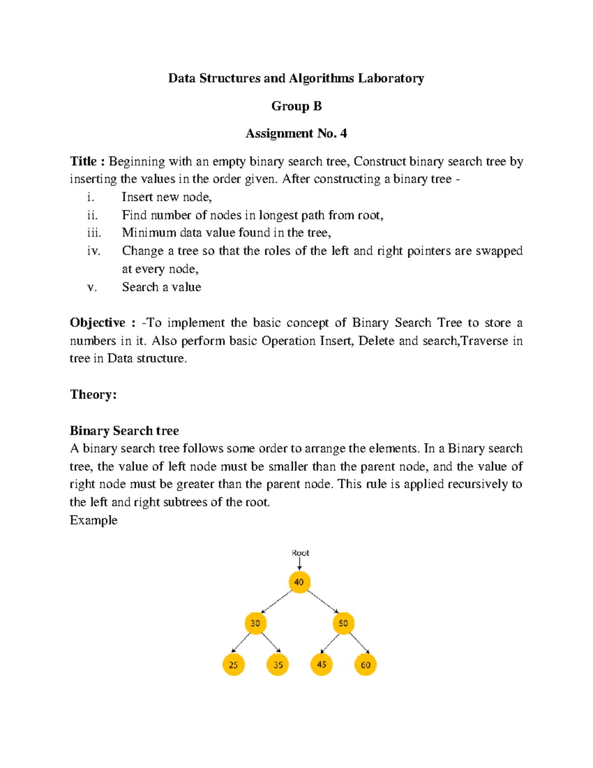 Group B Assignment 5 -writeup - Data Structures and Algorithms ...