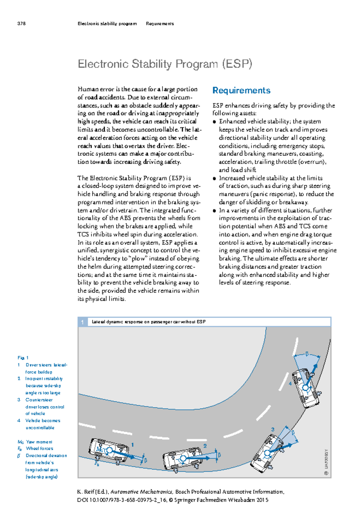 378 Automotive Mechatronics: Electronic Stability Program (ESP ...