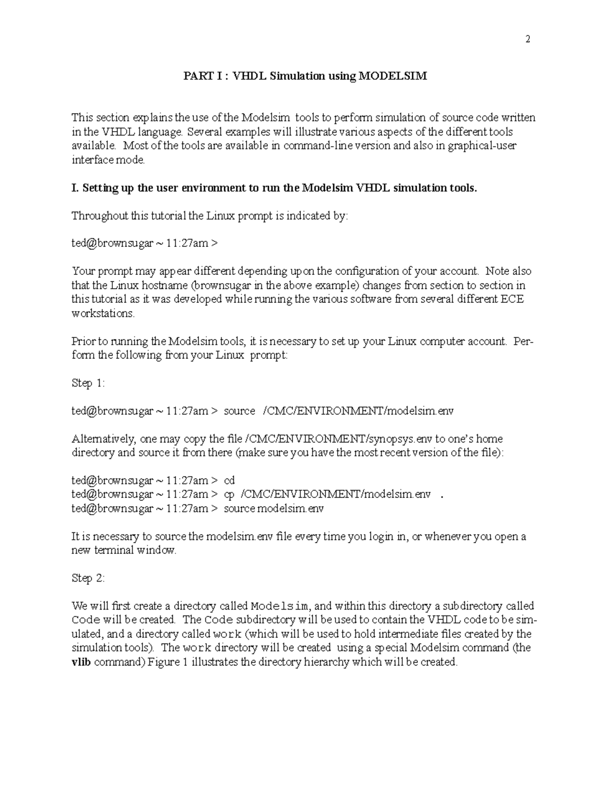 VHDL Simulation Tutorial with Modelsim - Lab1 Instructions - Studocu