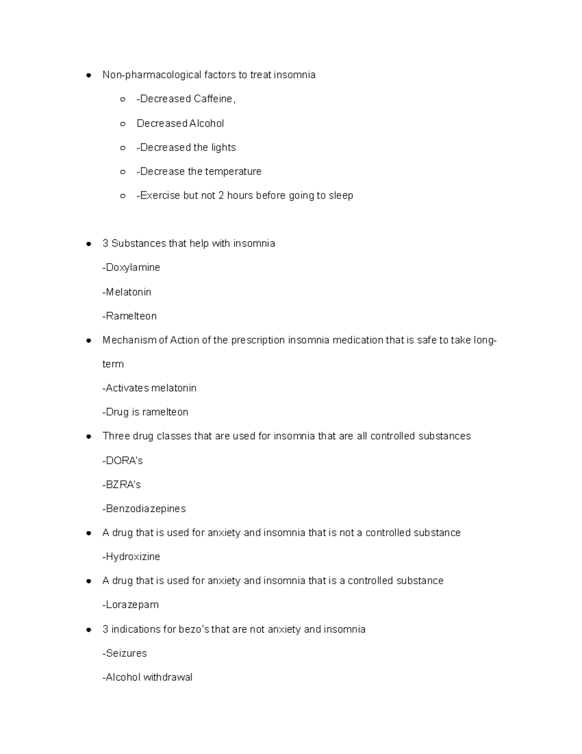 Pharmacology 1 Exam 2 Comprehensive Review Notes - Studocu
