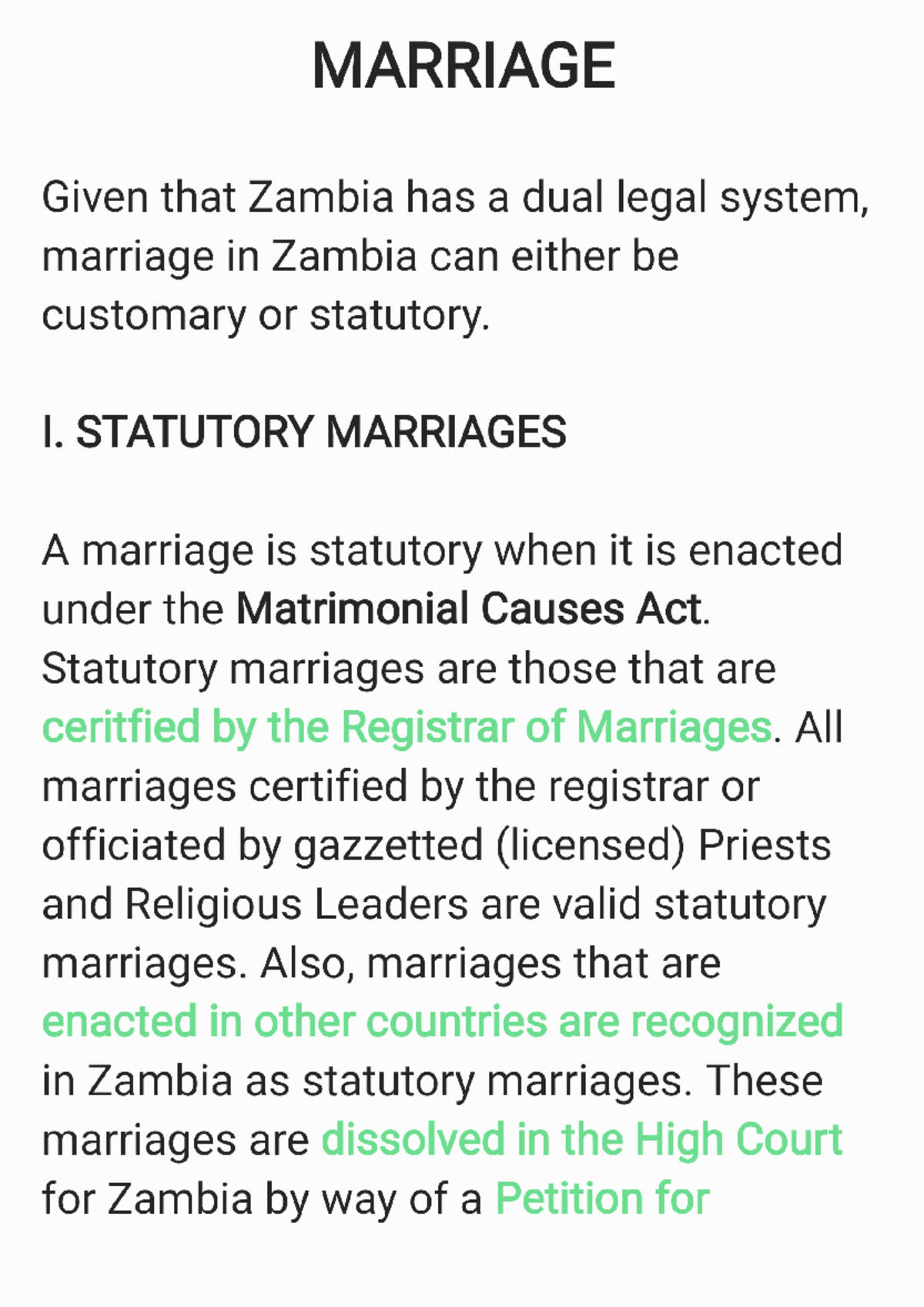 Marriage and Dissolution in Zambia: Statutory vs Customary (ZIALE 2024 ...