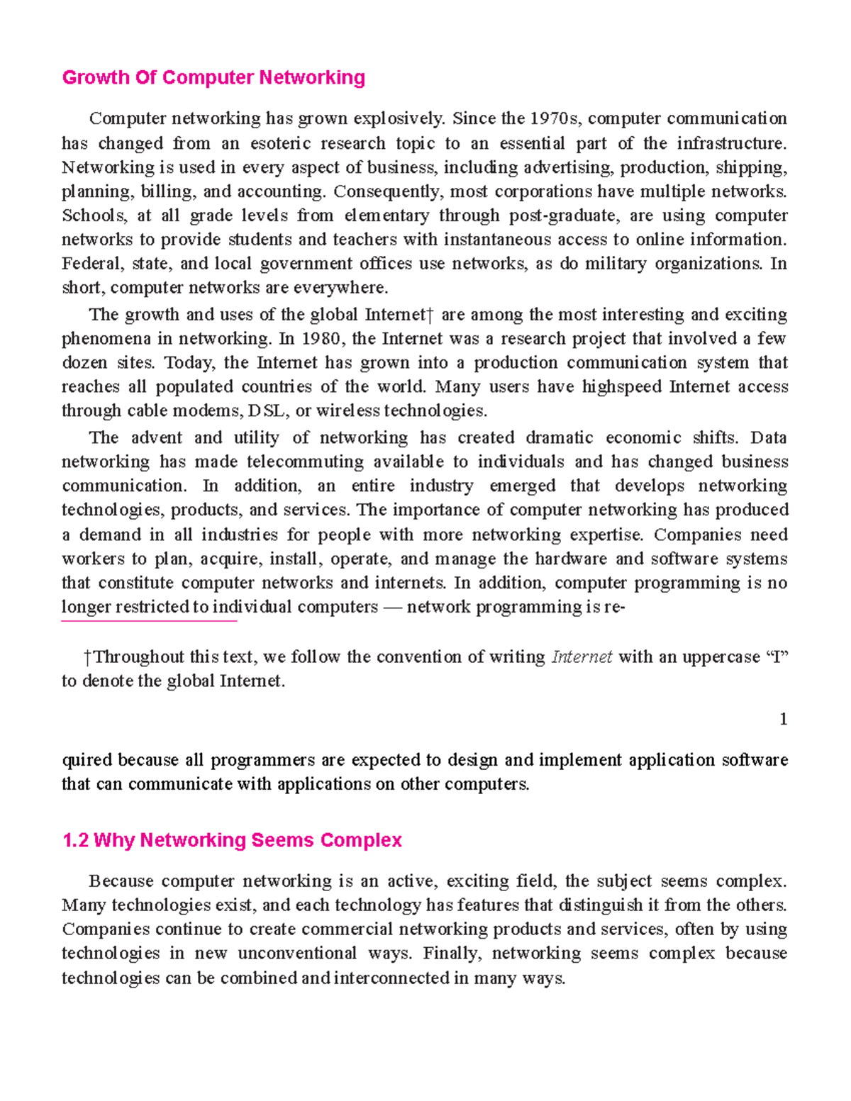 Growth Of Computer Networking - Growth Of Computer Networking Computer ...