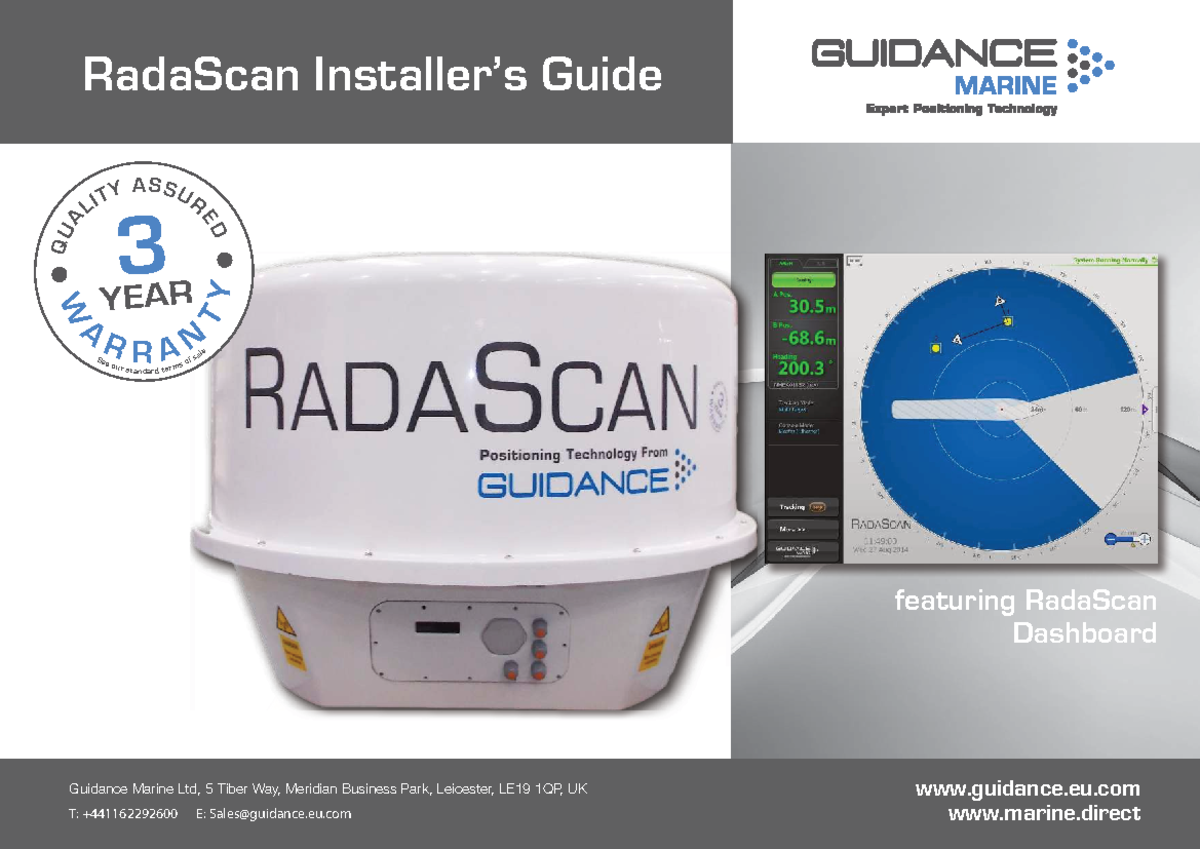 RadaScan Installer's Guide: Setup & Configuration Instructions - Studocu