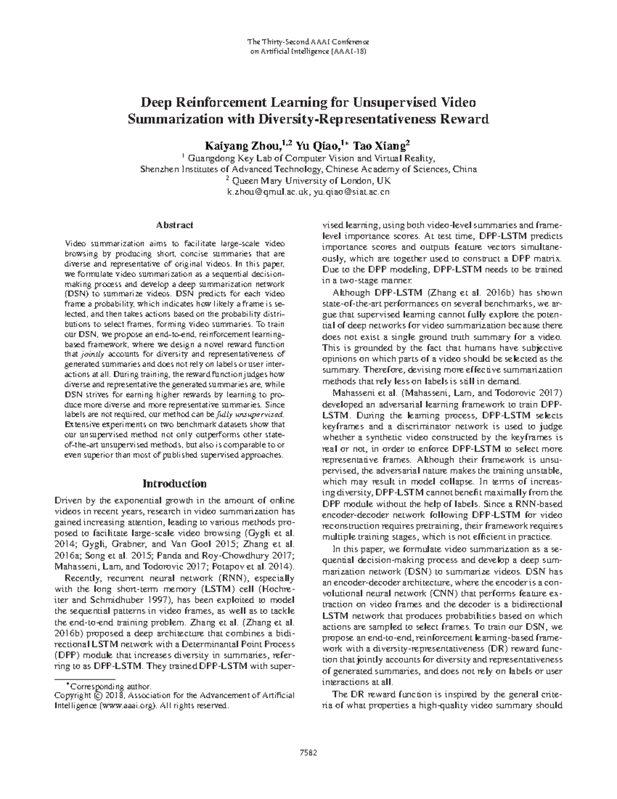 DSN- Reinforce - this is reference pdf - Deep Reinforcement Learning ...