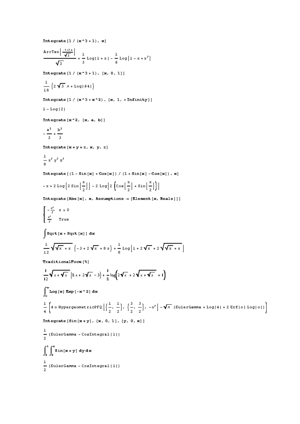 Integrals and Their Applications in Calculus (MATH 202) - Studocu