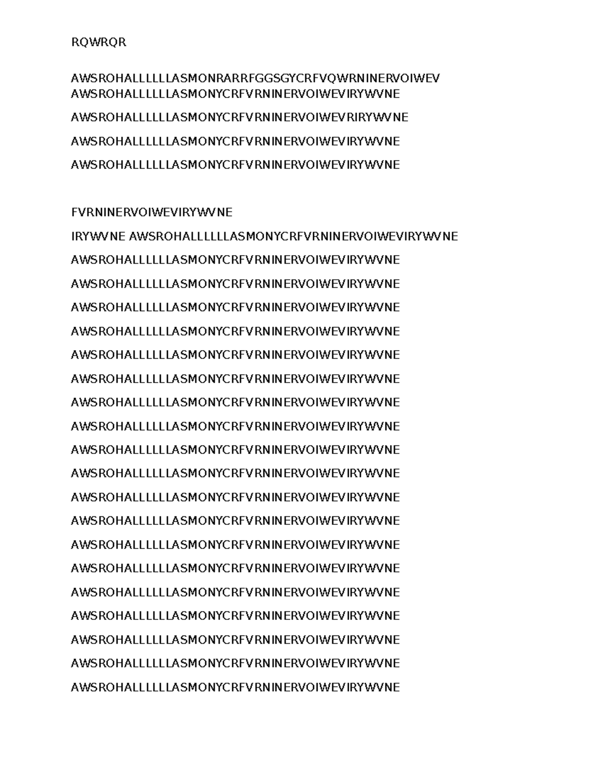 Asffasdfa - FSDFSDF - AWSROHALLLLLLASMONRARRFGGSGYCRFVQWRNINERVOIWEV ...