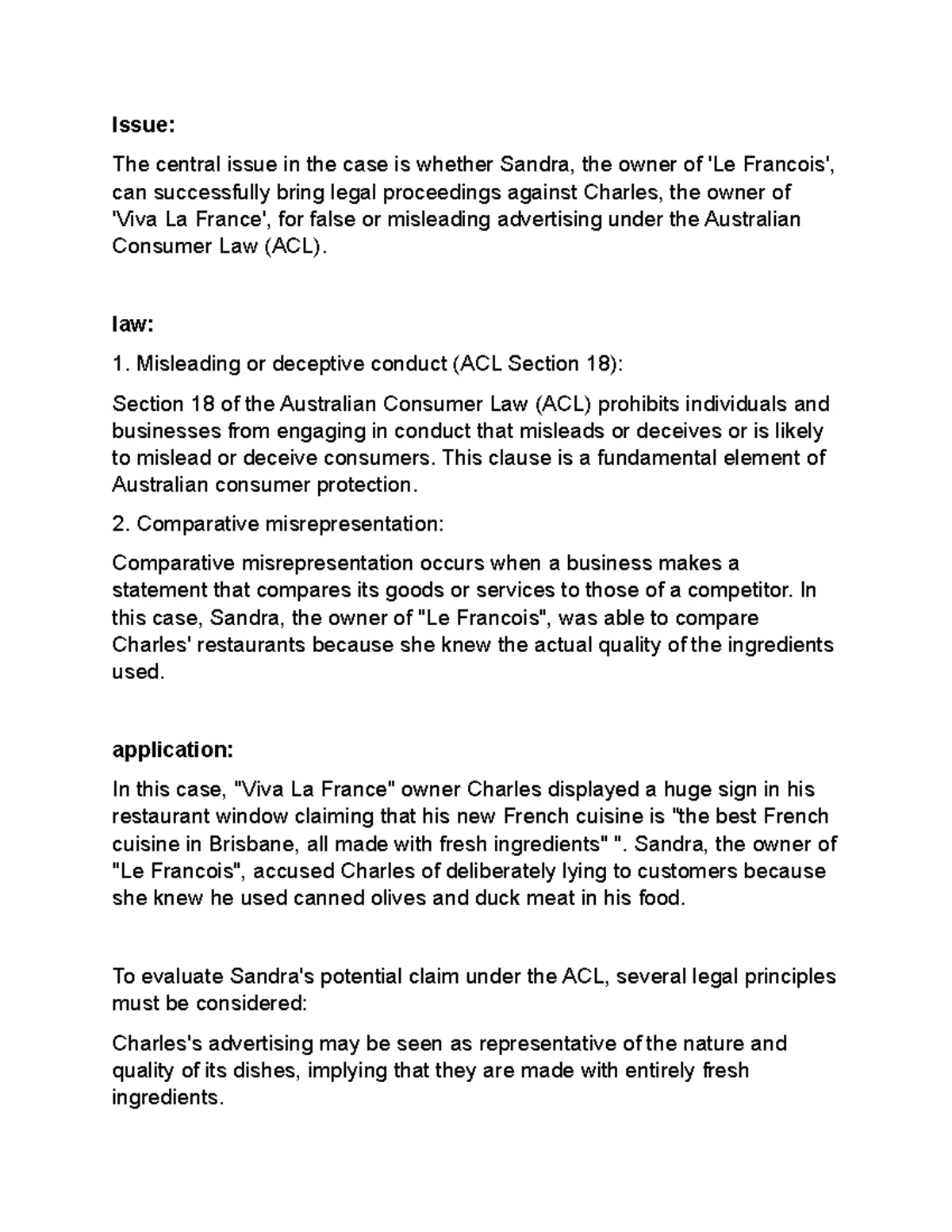Week 5 LAW Tutorial Notes - ILAC Analysis of Negligence Case - Studocu
