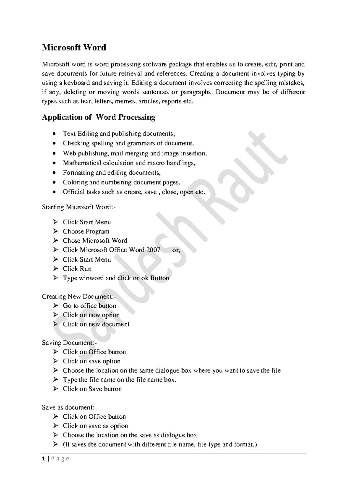 Microsoft word Chapter 2 - Microsoft Word Microsoft word is word ...