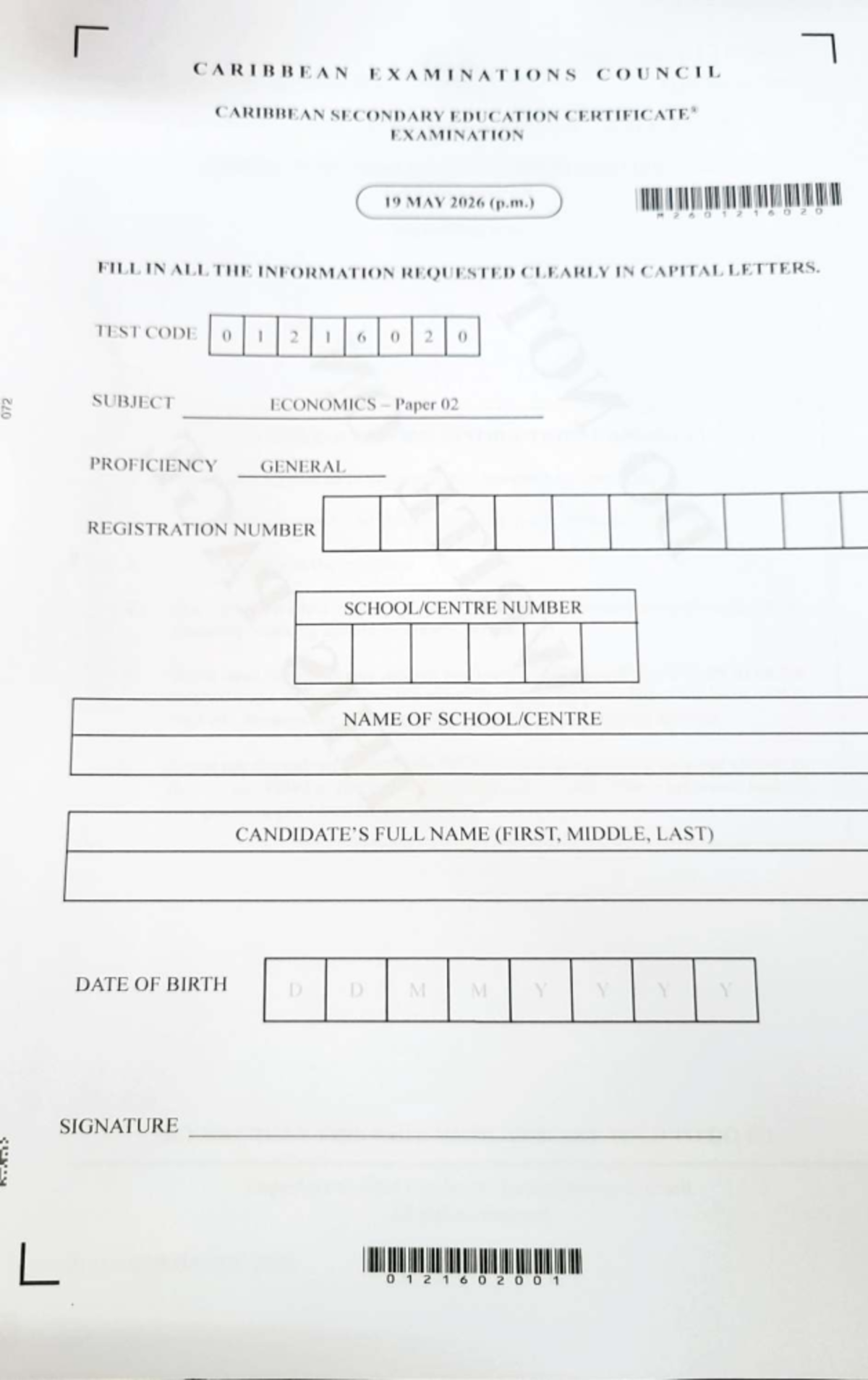 CSEC Economics Paper 2 Exam 2026: Comprehensive Guide - Studocu