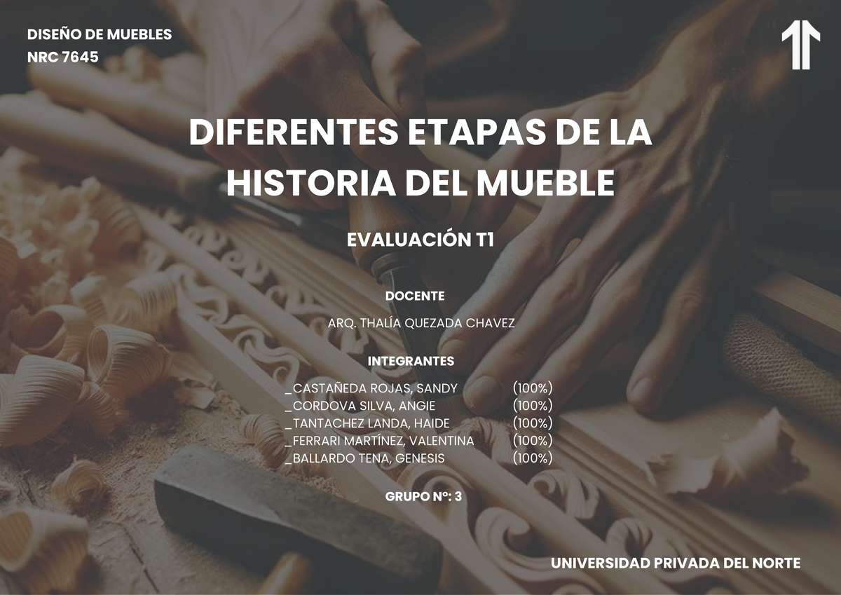 T1 Diseño de Muebles G3 - Etapas Históricas en el Mobiliario - Document Preview