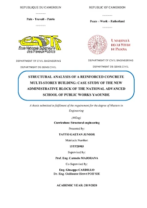 Review on Analysis & Design of Multi-Storey Building (CIV-01) - Studocu