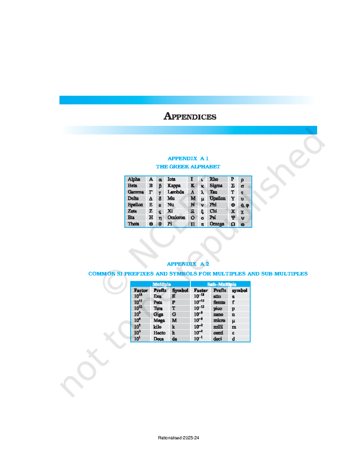 Keph1an - 144 PHYSICS APPENDICES APPENDIX A 1 THE GREEK ALPHABET ...