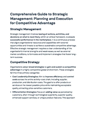 Strategic Planning - Study Notes & Assignments - Studocu