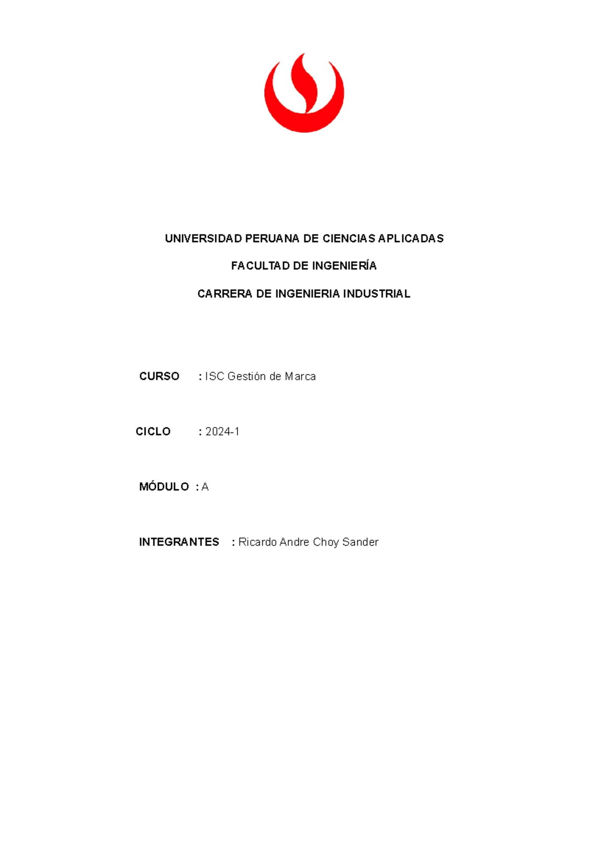 Análisis de Marca y Plan Estratégico - ISC Gestión de Marca - Studocu