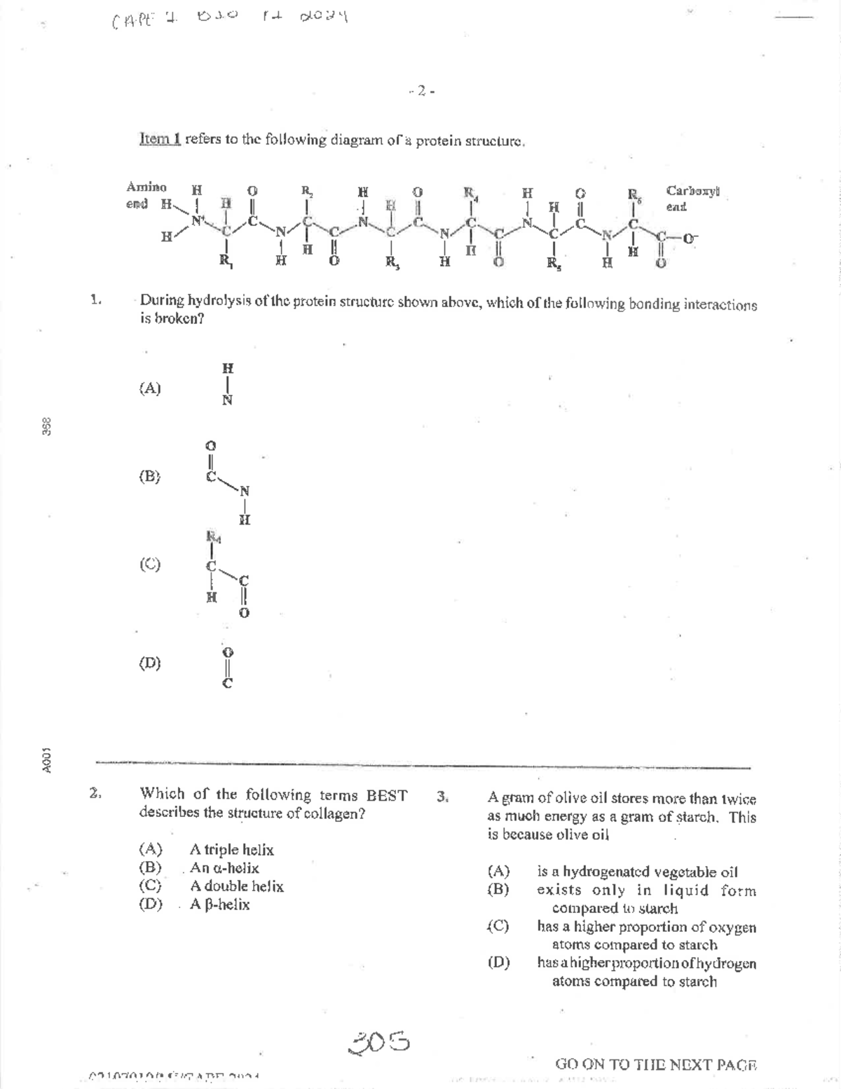 CAPE BIO 11 2024 Unit 1 Practice Exam Questions - Studocu