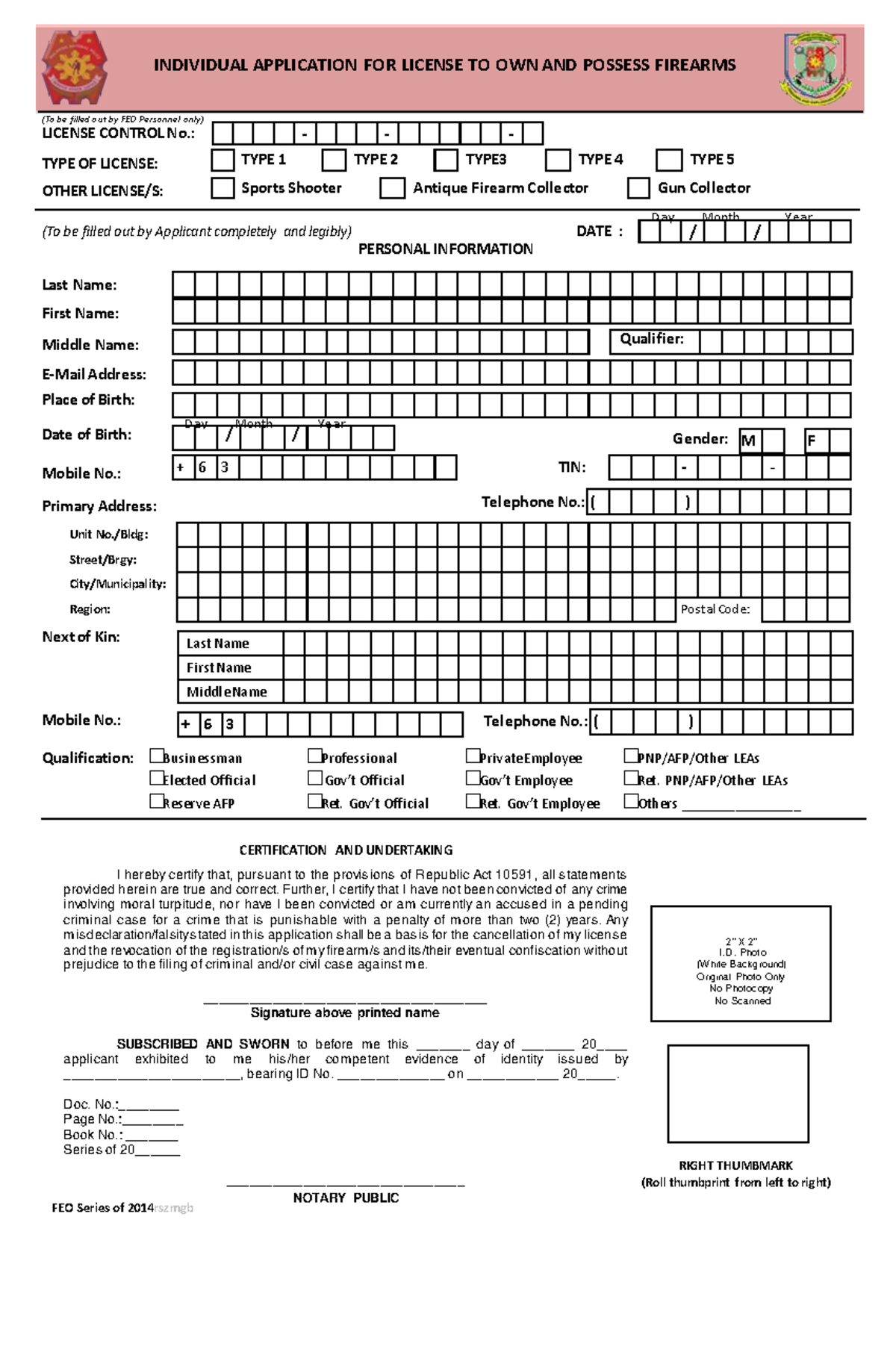 NPTI TRAINING GUIDE - Individual Application for Firearms License - Studocu