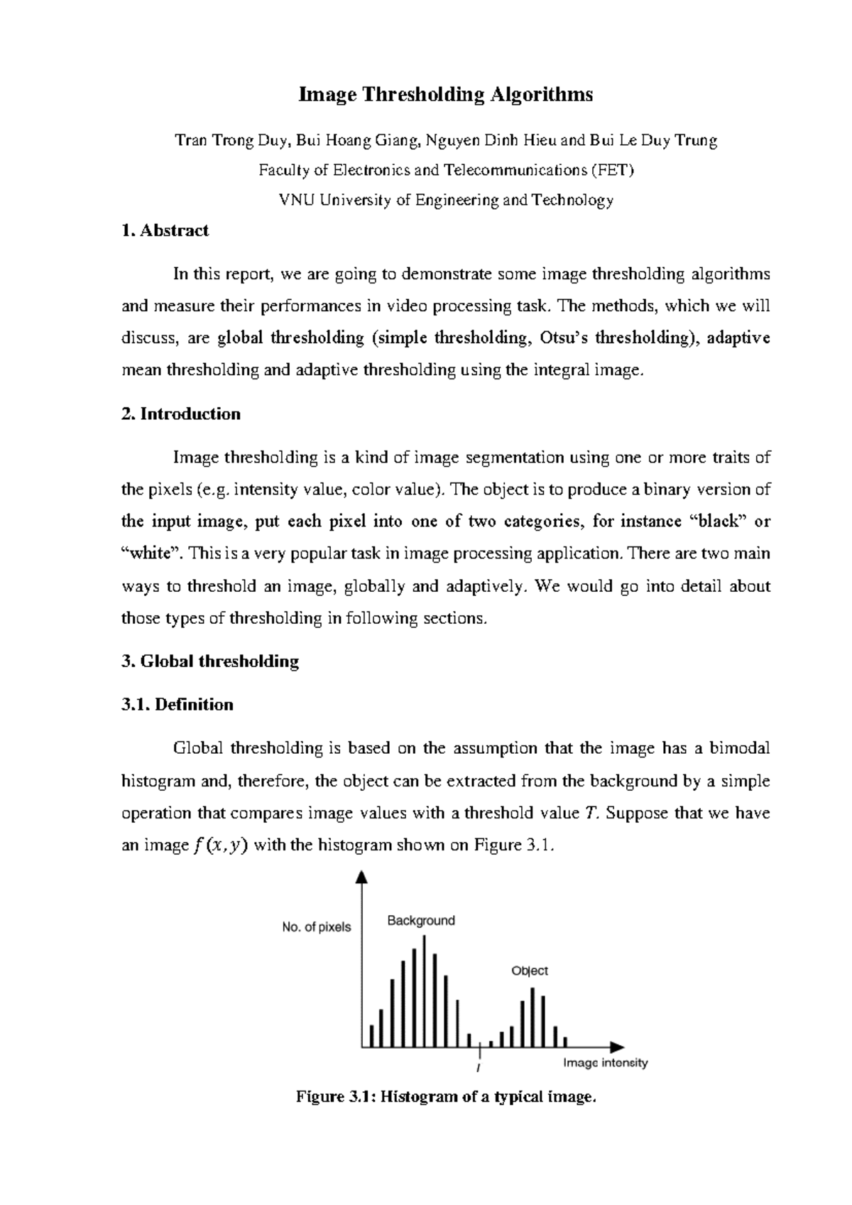 Image Thresholding Algorithms: Performance Analysis in Video Processing ...