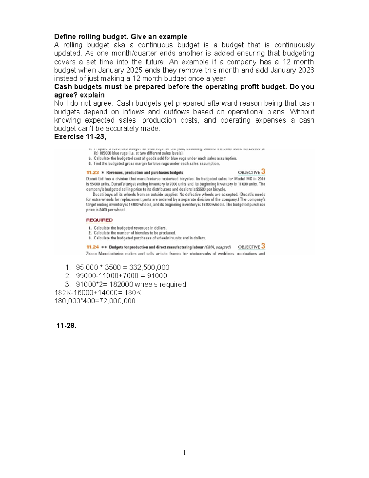 TUT 7 ACCT-303 - Rolling Budget Definition & Example Analysis - Studocu