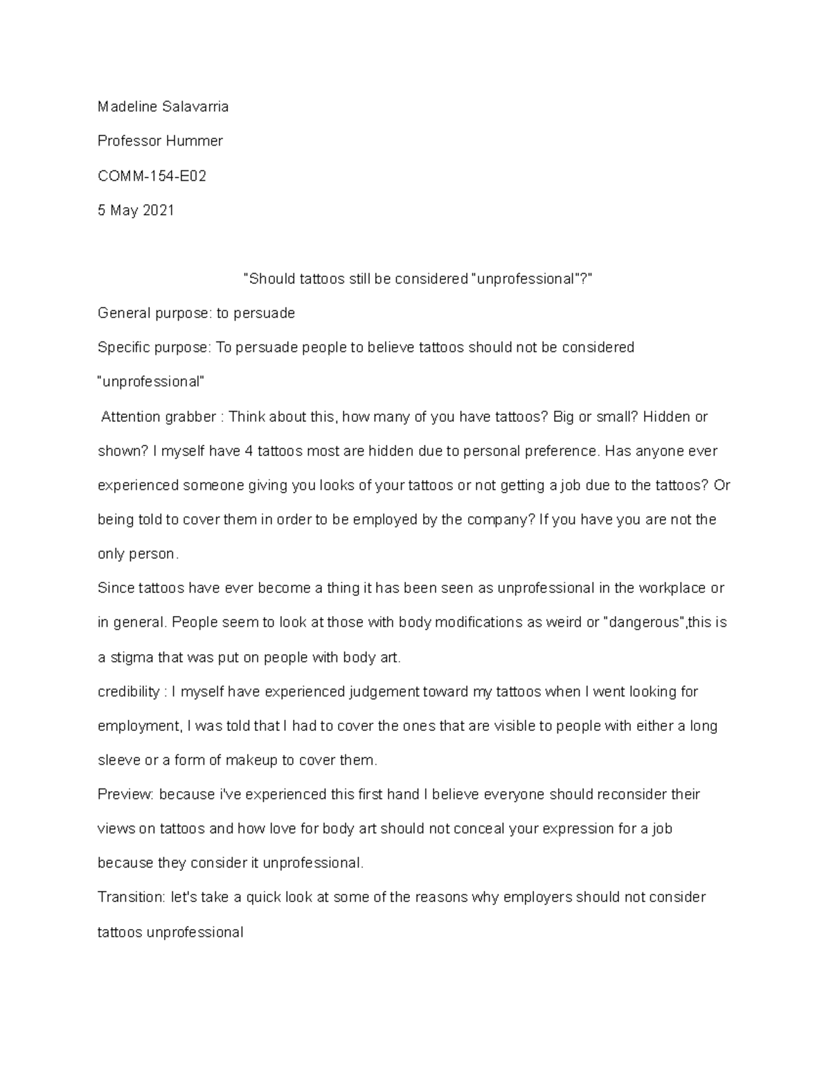 Are Tattoos Still Unprofessional in the Workplace?