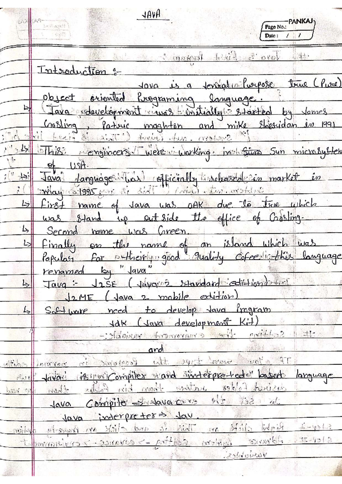Java Programming Notes: An Introduction to OOP Concepts and Syntax ...