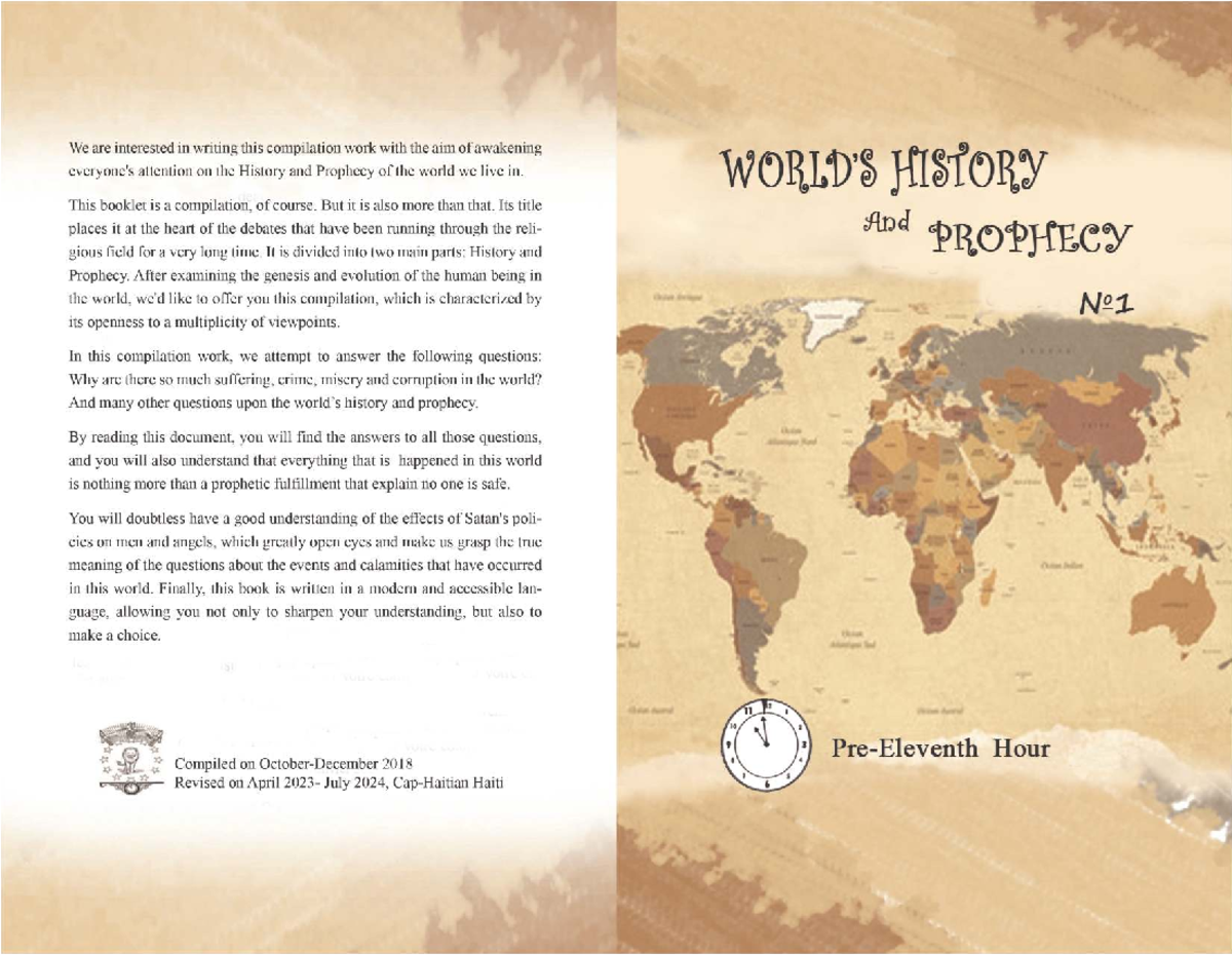 World History and Prophecy: Insights and Reflections #1 - Studocu