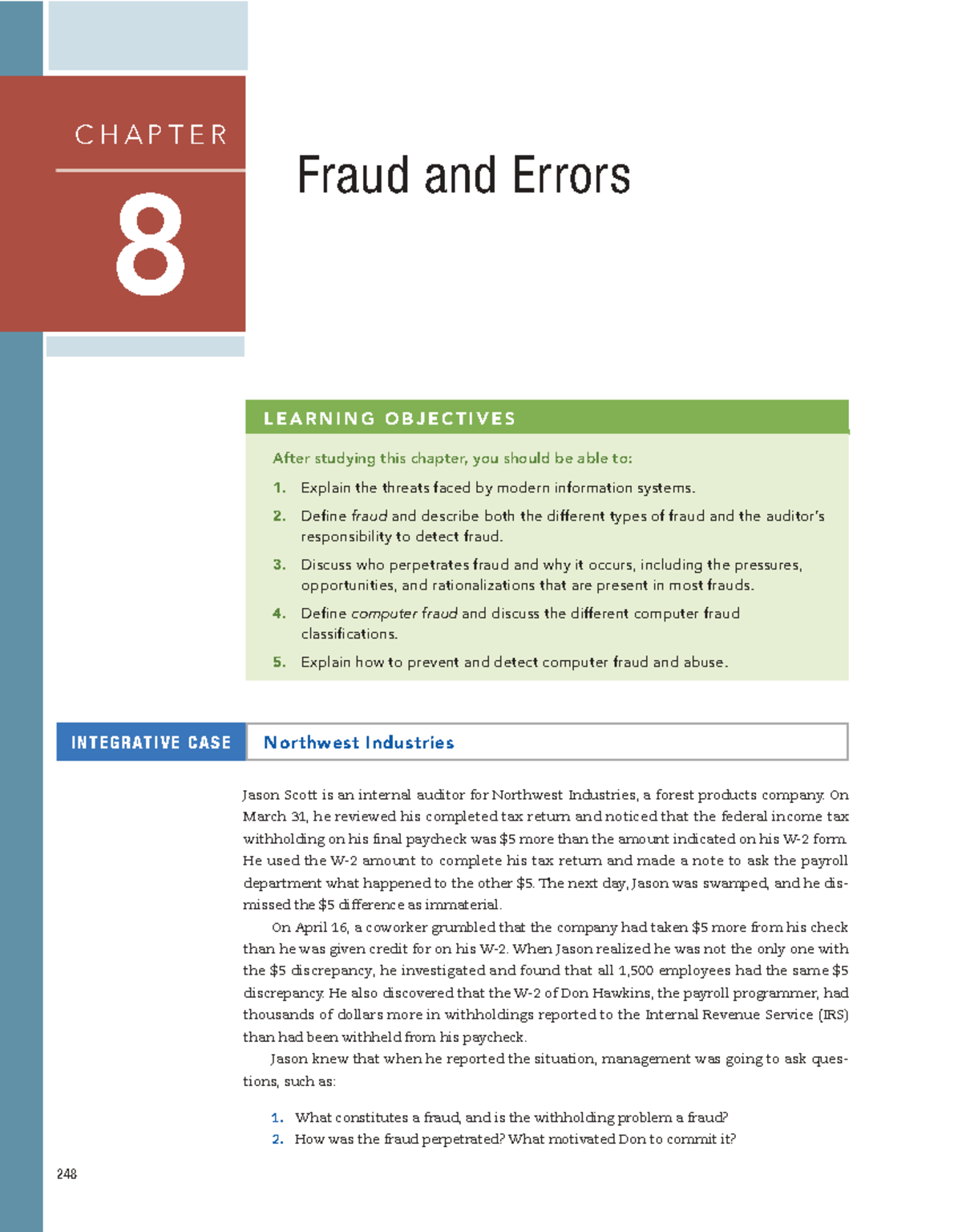 CH8 Fraud and Errors: Understanding Threats and Prevention Strategies ...