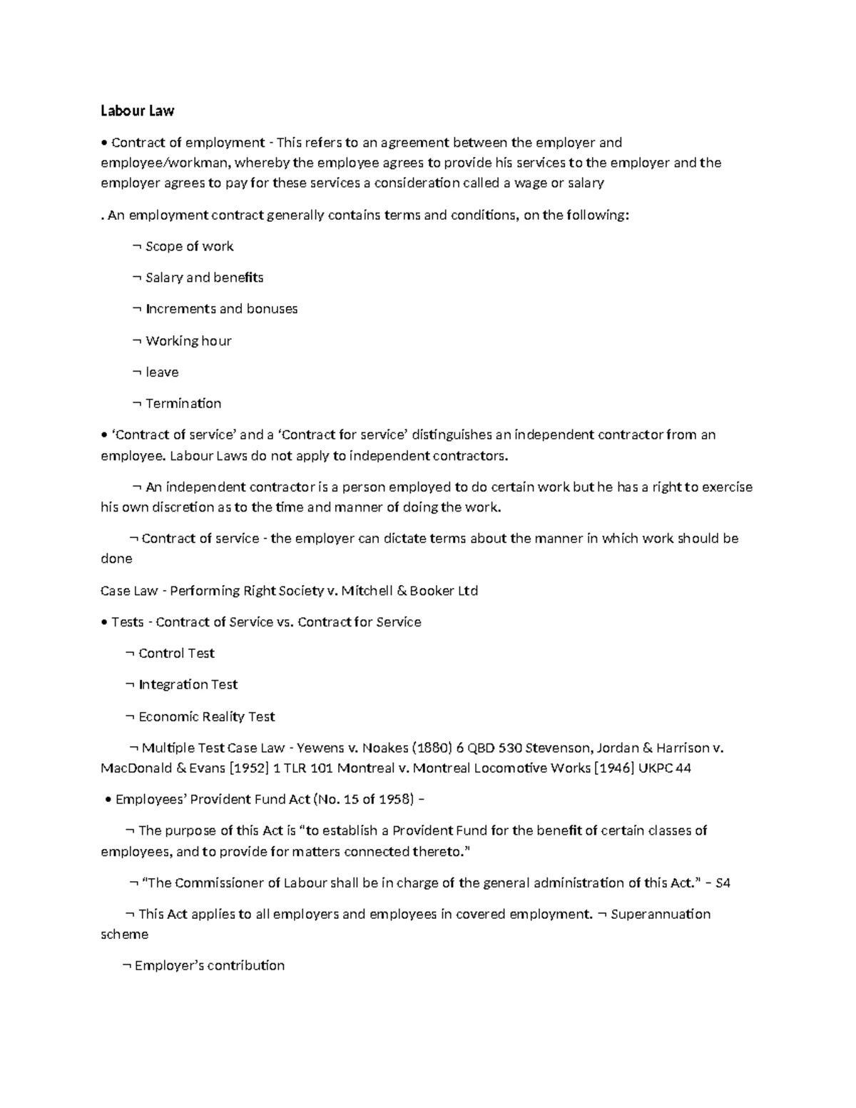 Partnership Law Overview (LA1): Key Concepts and Case Studies - Studocu