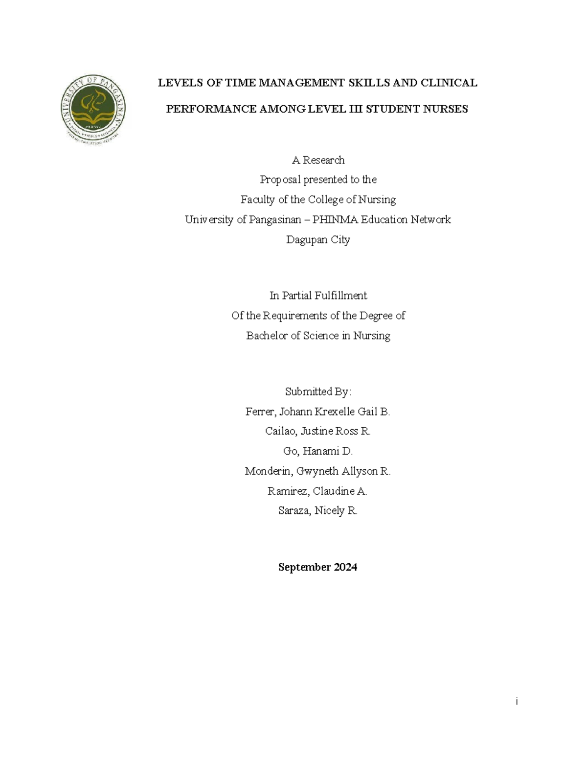 Time Management Skills and Clinical Performance Among Level Nursing ...