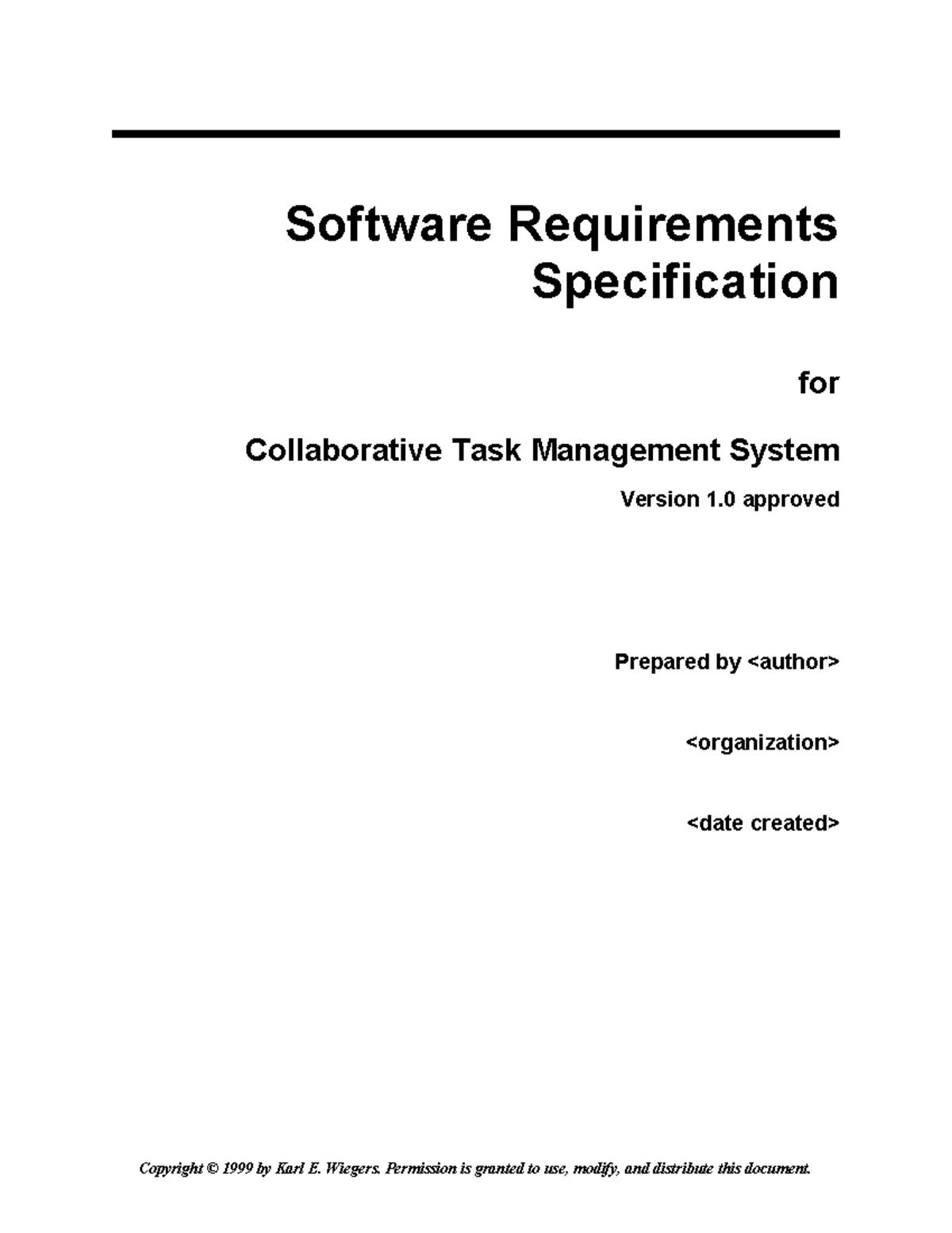 SRS for Collaborative Task Management System (CS101) - Version 1.0 ...