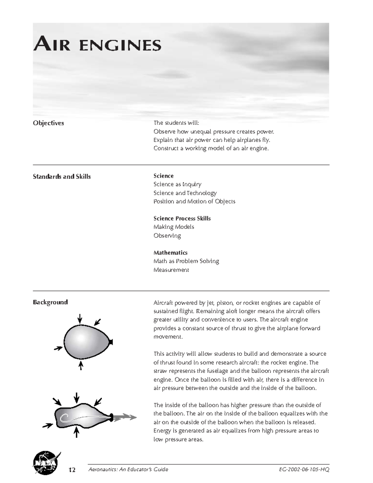 205700 Main: Air Engines Activity and Model Construction Guide - Studocu