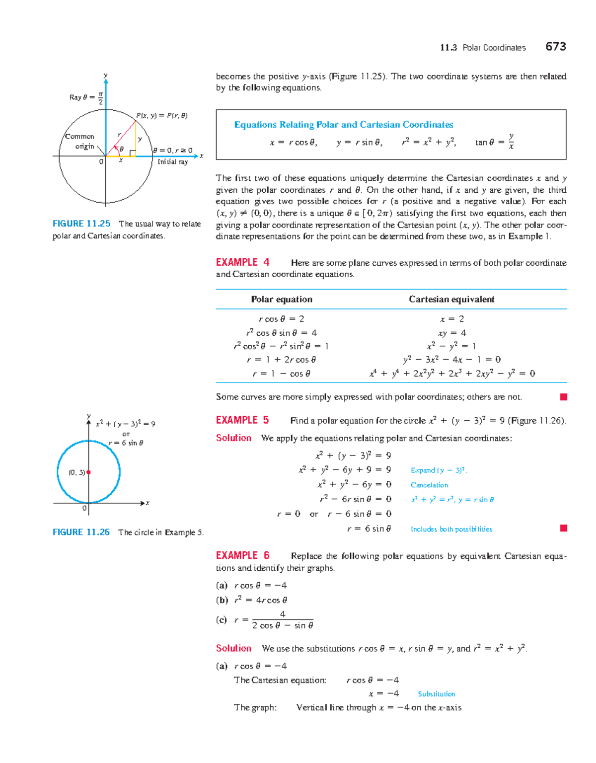 11.3 Polar Coordinates: Relating Polar and Cartesian Systems - Studocu