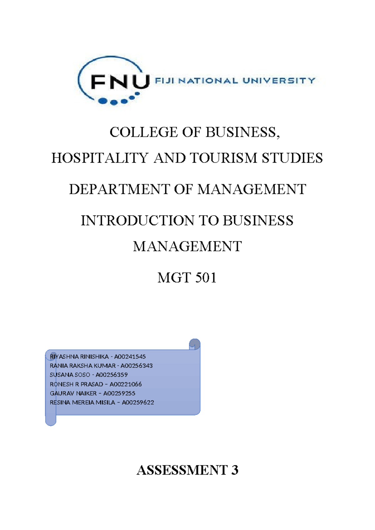 MGT 501 Project: Analyzing Services and Strategies of BSP in Labasa ...