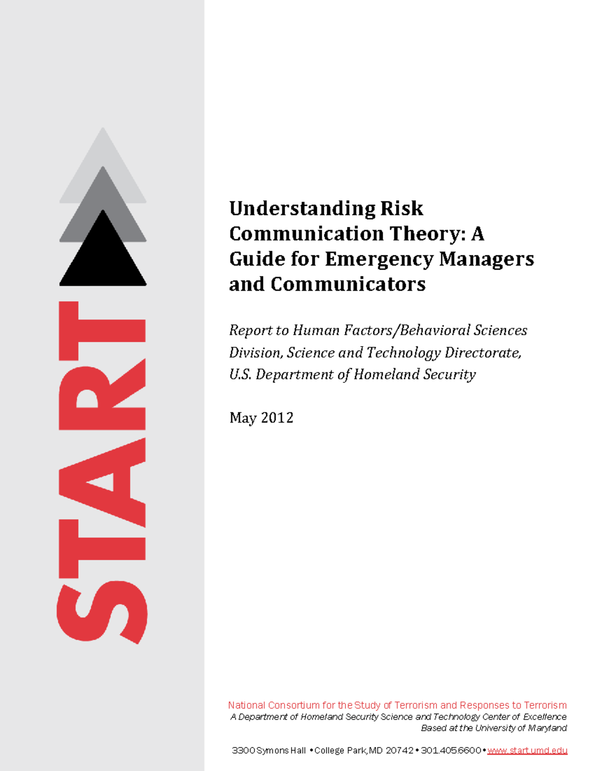 Understanding Risk Communication Theory: Insights for Emergency ...