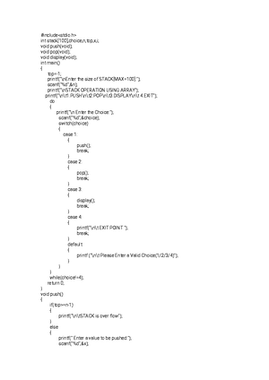 Viva Questions for data structures lab - DATA STRUCTURES VIVA QUESTIONS ...